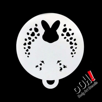 Ooh Stencils C11 - Pochoir Easter Bunny Flip -...