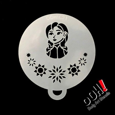 Ooh Stencils C21 - Pochoir Snowflake Princess Flip