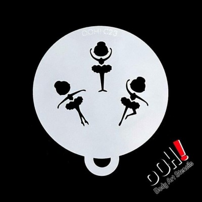 Ooh Stencils C23 - Pochoir Ballerina Flip
