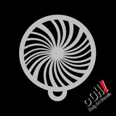 Ooh Stencils C31 - Pochoir Space Swirl Flip