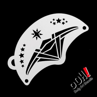 Ooh Stencils K01 - Pochoir Wonder Tiara Mask