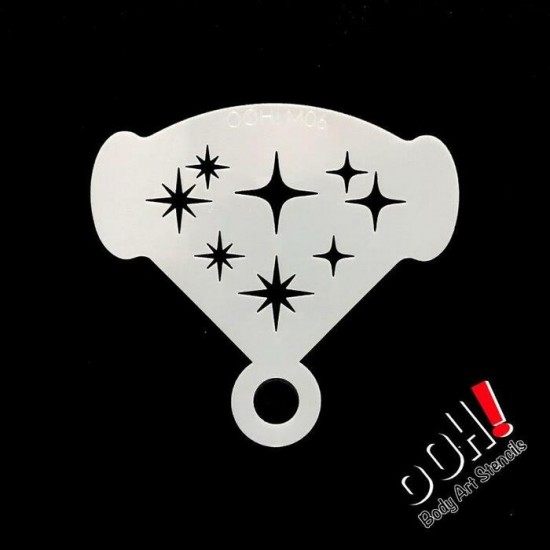 Ooh Stencils M06 - Pochoir Twinkle Star Mirror