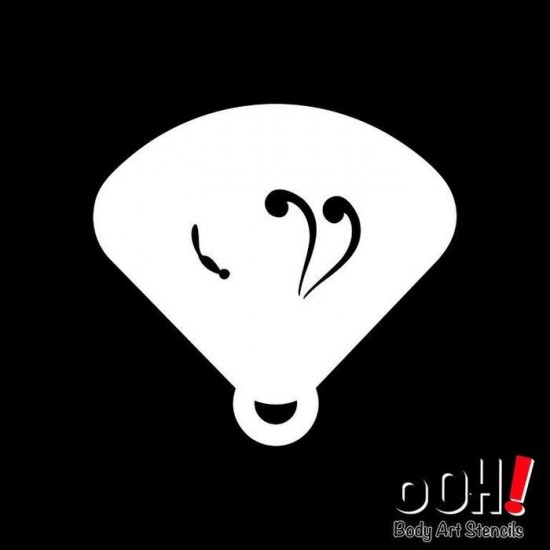 Ooh Stencils M08 - Pochoir Butterfly Body Side