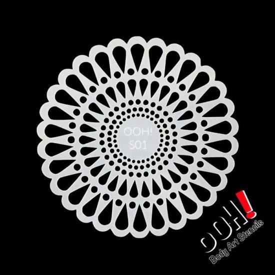 Ooh Stencils S01 - Pochoir Doily Sphere