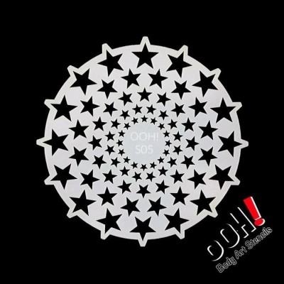 Ooh Stencils S05 - Pochoir Stars Sphere