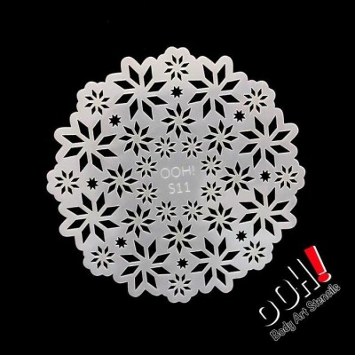 Ooh Stencils S11 - Pochoir Snowflake Sphere
