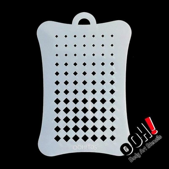 Ooh Stencils T05 - Pochoir Diamond Halftone...