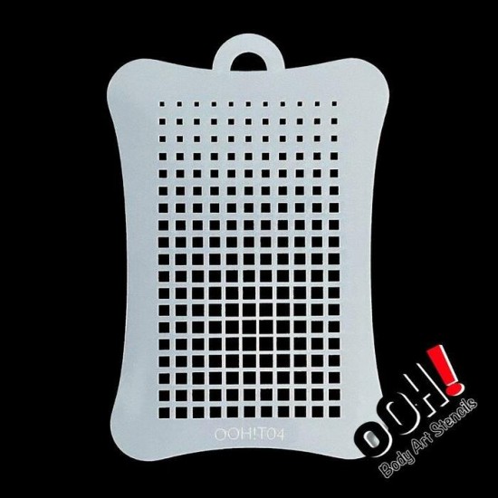 Ooh Stencils T04 - Pochoir Square Halftone Texture