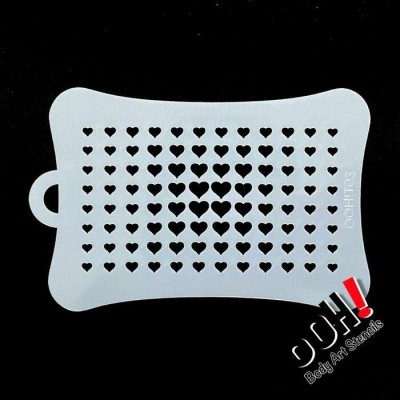Ooh Stencils T03 - Pochoir Heart Halftone Texture