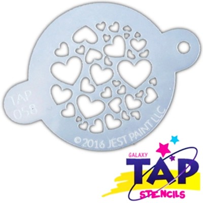TAP 058 Pochoir - Cœurs Doux Sweet Heart    