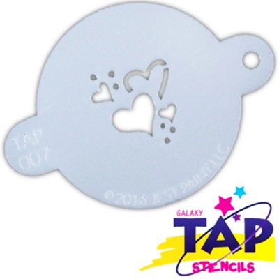 TAP 007 Pochoir - Cœurs Hearts    