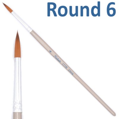 Pinceau Comet Grey - Rond 6
