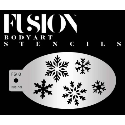Fusion Stencil - Let It Snow – Snowflakes Face...