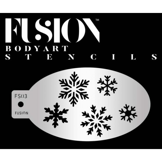 Fusion Stencil - Let It Snow – Snowflakes Face Paint - FS03		