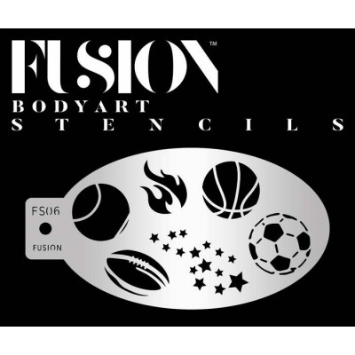 Fusion Stencil - Sport Stars Football Soccer...