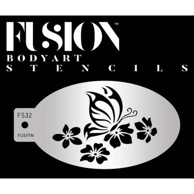 Fusion Stencil - Butterfly Flutter Face Paint -...