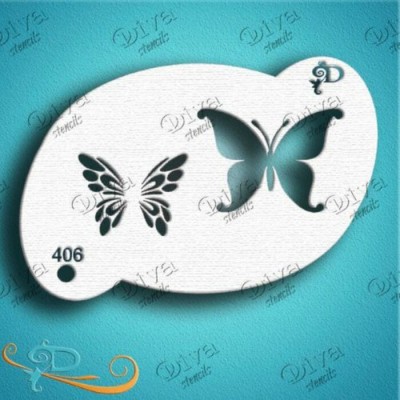 DIVA STENCILS - 406 Two Step Butterfly - PigmentM