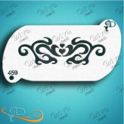 DIVA STENCILS - 459 Heart Arm Band - PigmentM