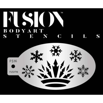Fusion Stencil - Snow Queen Crown Face Paint -...