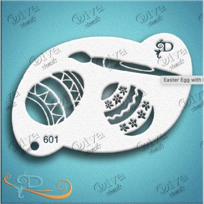 DIVA STENCILS - 601 Easter Egg with Brush -...