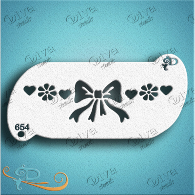 DIVA STENCILS - 654 Large Bow - PigmentM