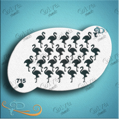 DIVA STENCILS - 715 Flamingo Texture - PigmentM