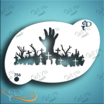 DIVA STENCILS - 754 Graveyard Hand - PigmentM