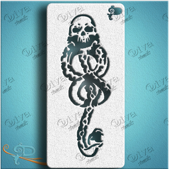 DIVA STENCILS - 910 Hog Warts Death Eater - PigmentM