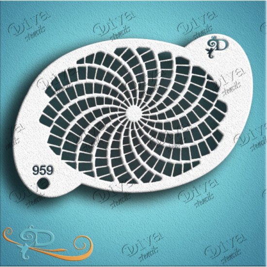 DIVA STENCILS - 959 Texture Hypnotic - PigmentM