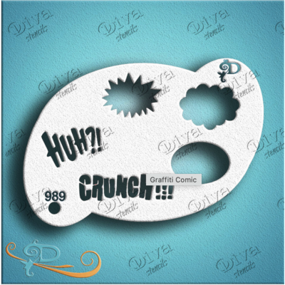 DIVA STENCILS - 989 Graffiti Comic - PigmentM