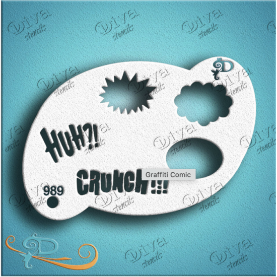 DIVA STENCILS - 989 Graffiti Comic - PigmentM