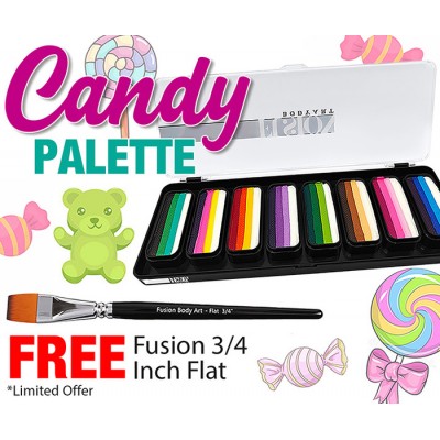 Fusion - Thin Strokes - Candy Face Paint Palette