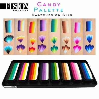 Fusion - Thin Strokes - Candy Face Paint Palette