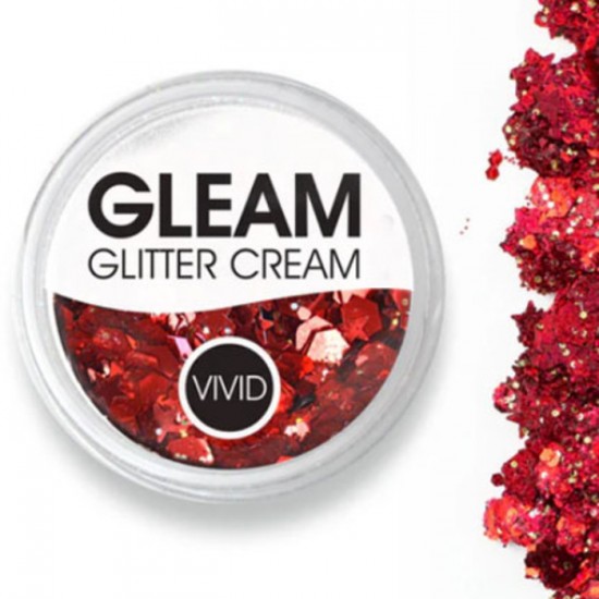 Vivid Glitter Cream - Gleam Cardinal (30 g)