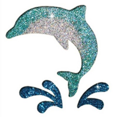 Sparkle Tattoo – Dolphin Splash - Glitter Stencil - (5pc pack)