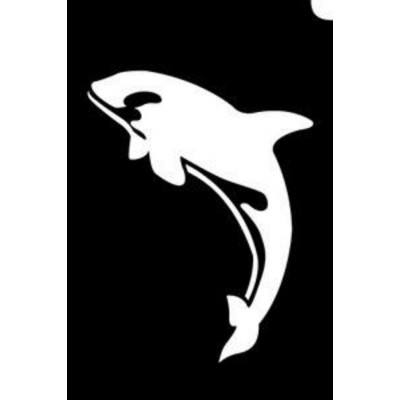 Glitter Tattoo - Orque Orca - Glitter Stencil -...