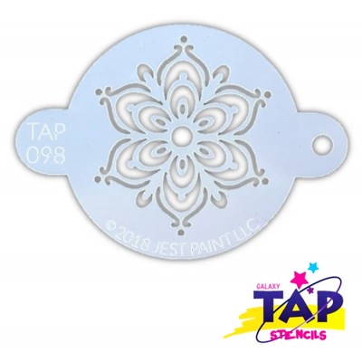 TAP 098 Pochoir - Stencil Full Henna Fancy Flower