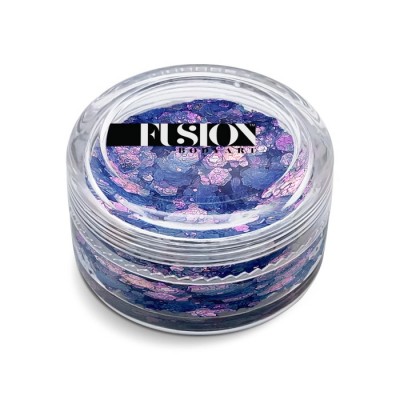 Fusion Glitter Cream Purple Butterflies