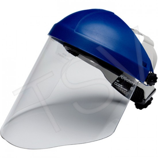 Harnais de tête avec visière en polycarbonate, Polycarbonate, Suspension Rochet, Conforme ANSI Z87+ Chacun