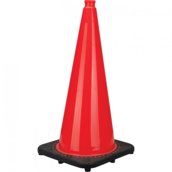 Cônes de signalisation de première qualité, 28", Orange