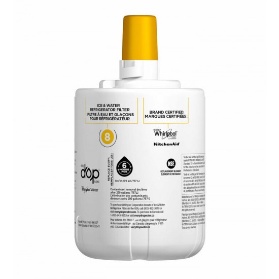 Filtre à eau réfrigérateur Whirlpool EveryDrop 8, EDR8D1B