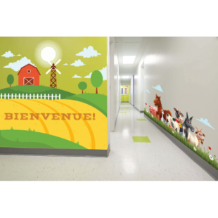 murale corridor ferme
