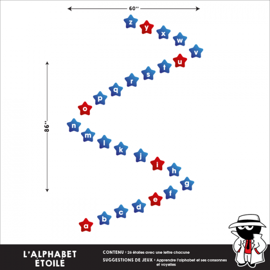 Bouger avec l'Alphabet des étoiles