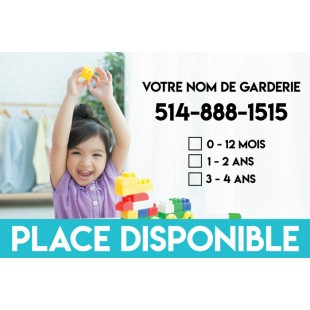 Affiche 'Place disponible' version Deluxe