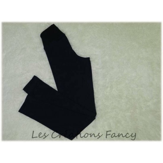 Leggings pour femme, SMALL ultra confortables en "brushed poly" polyester/spandex Marine