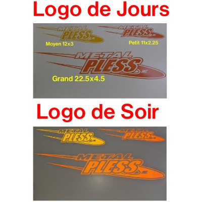 Logo Métal Pless ( Réflectif )