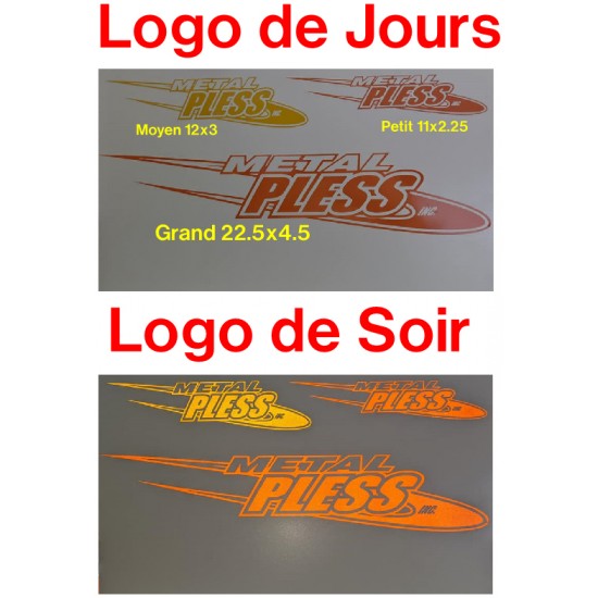 Logo Métal Pless ( Réflectif )