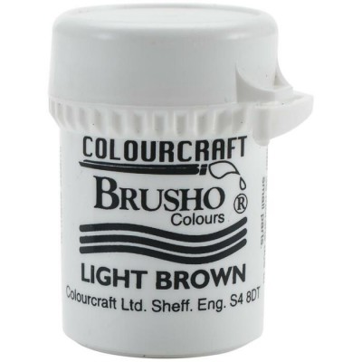 Colorfin - Brusho Crystal Colour 15g couleur «Light Brown»