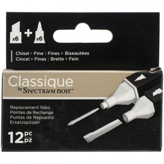 Crafter's Companion - «Spectrum Noir Classique» Embouts de remplacements 12 pcs