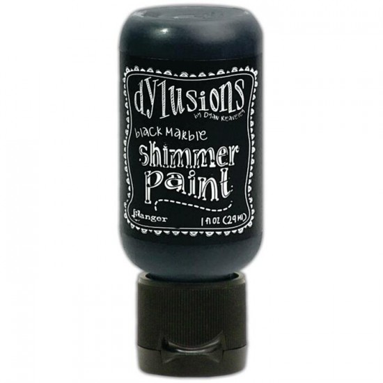 Dylusions - Shimmer Paint  «Black Marble» 1oz